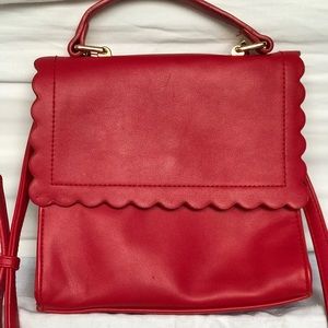 Mini red crossbody purse
